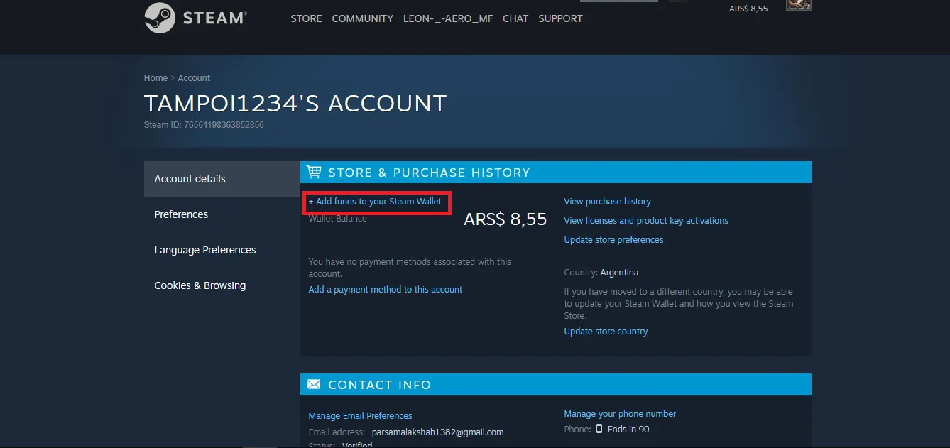 استیم والت گلوبال / Global Steam Wallet